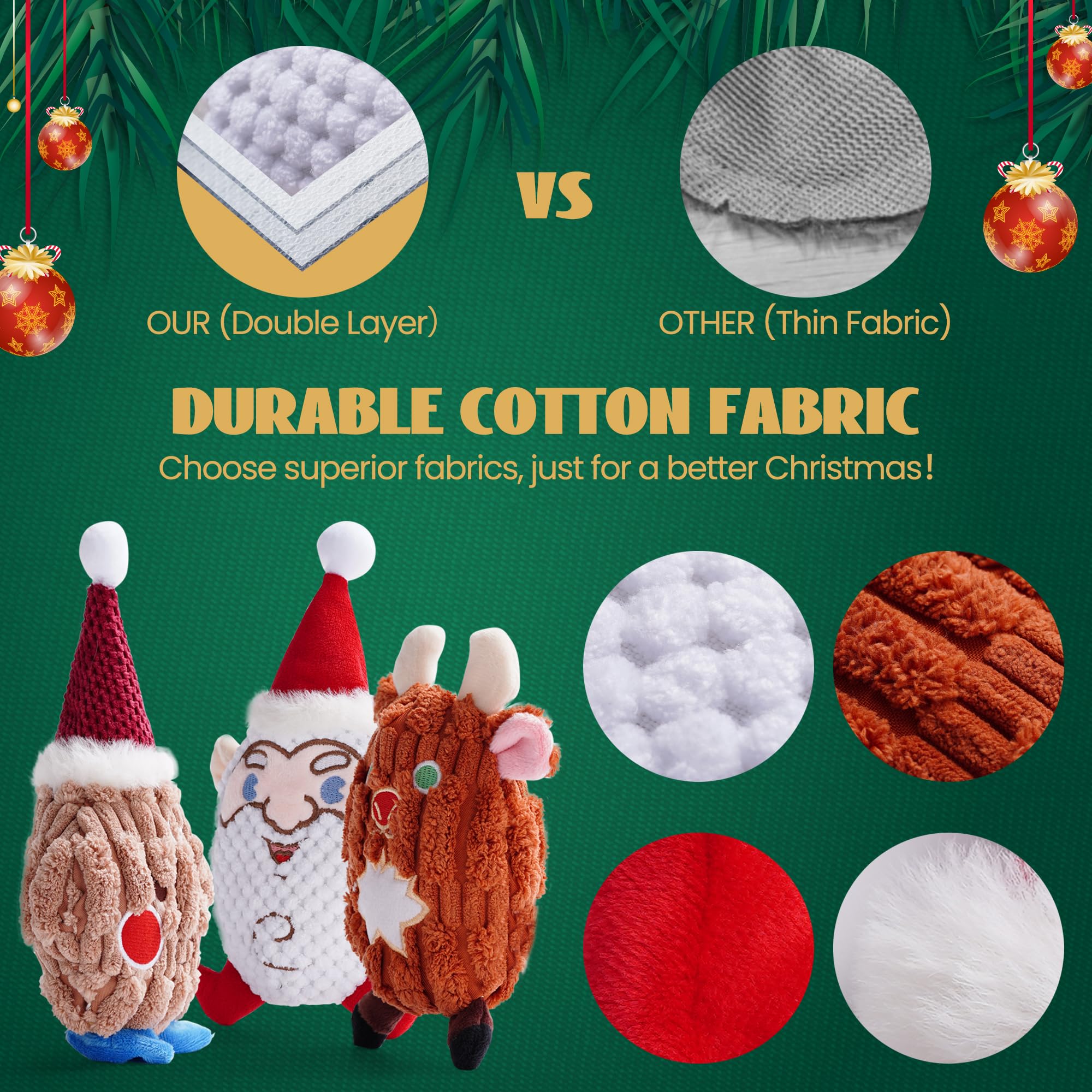 Nocciola Gingerbread Man toy image with crinkle for interactive holiday play.