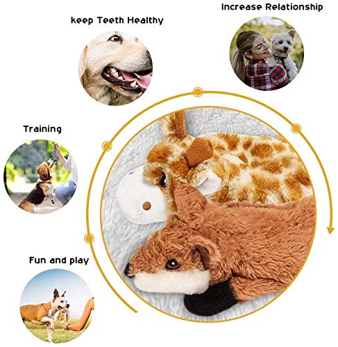 Nocciola dog squeaky toy puppy play suited for dogs of all sizes.