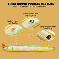 Nocciola EEL durable no-stuffing toy for all sizes and breeds.