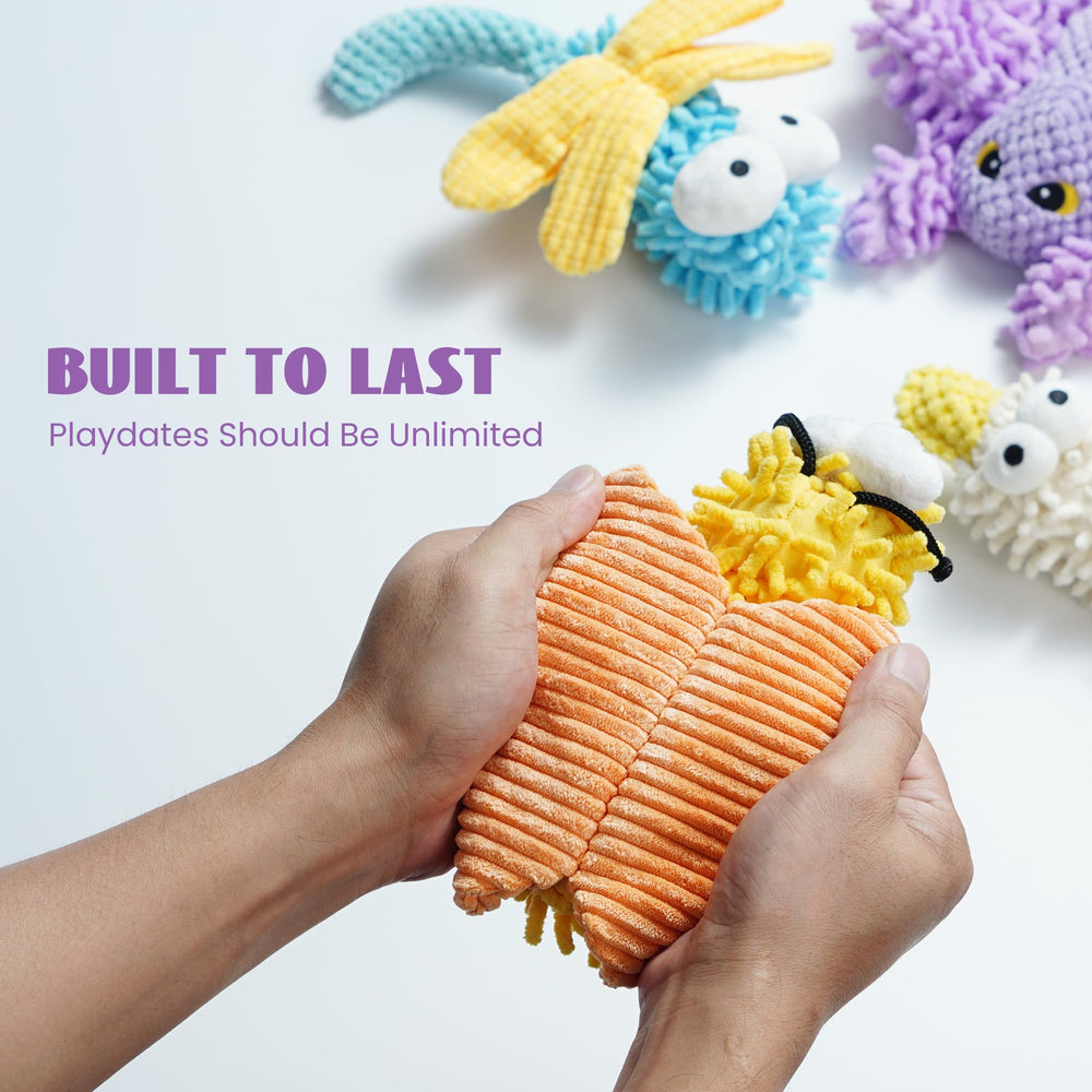 Nocciola mop-like texture stimulates exploration during supervised sessions.