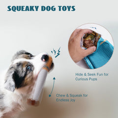 Nocciola plush dog toy soft material gentle on teeth and paws.