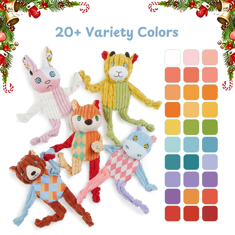 Nocciola squeaky crinkle sound emphasizes sensory appeal for interactive play.