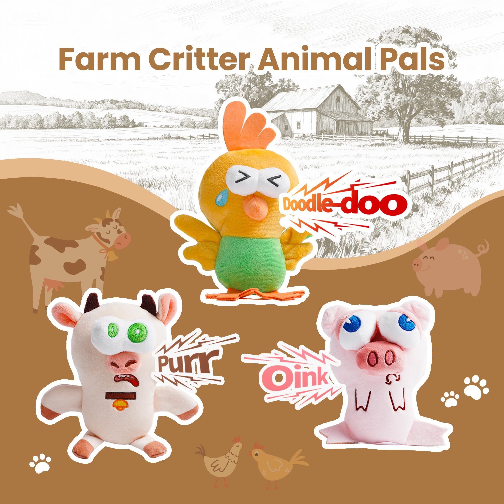 Nocciola Squeaky Dog Toys pig image emphasizes durable chew-friendly design for enthusiastic chewers