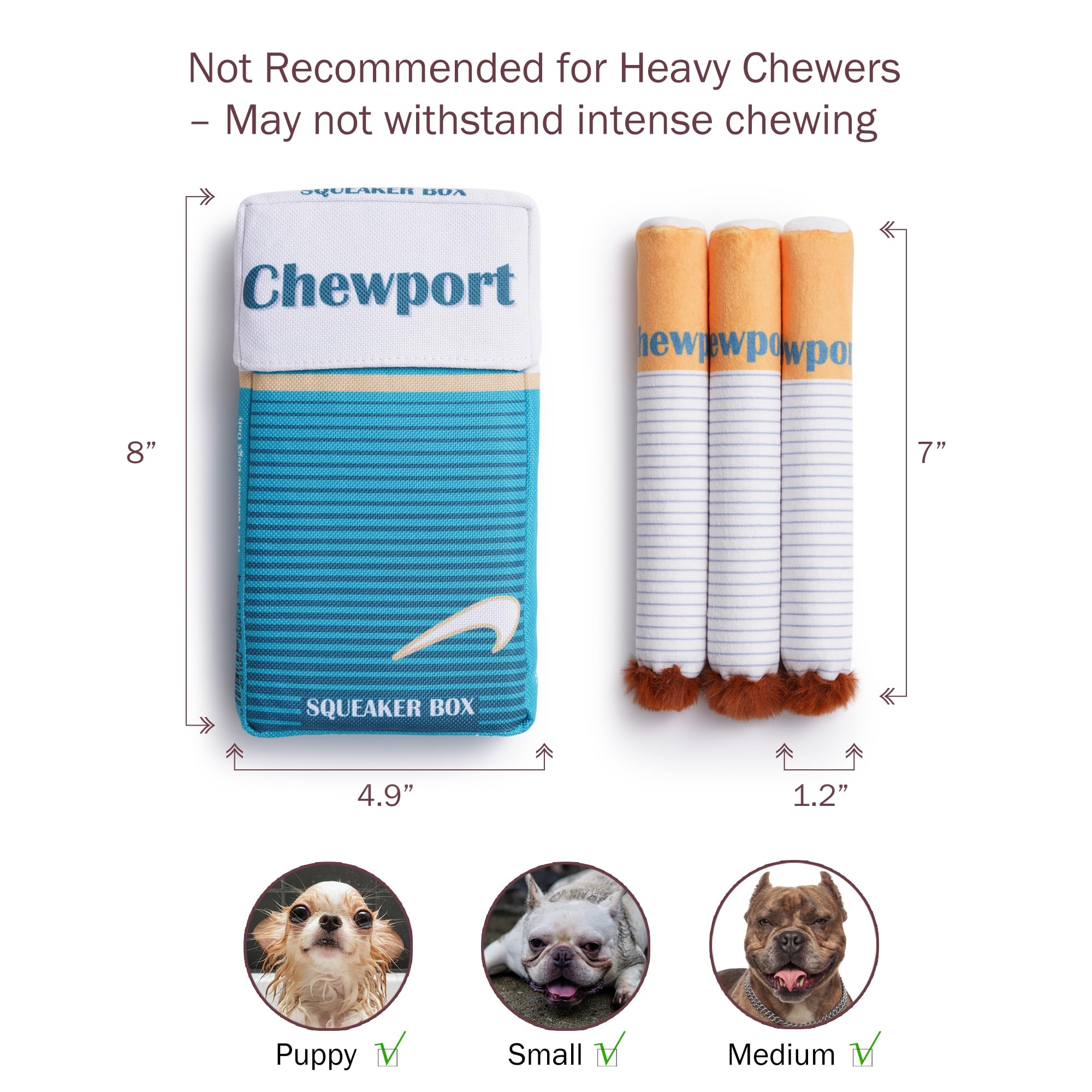 Nocciola stuffed dog toy small medium dogs for cuddling and play.