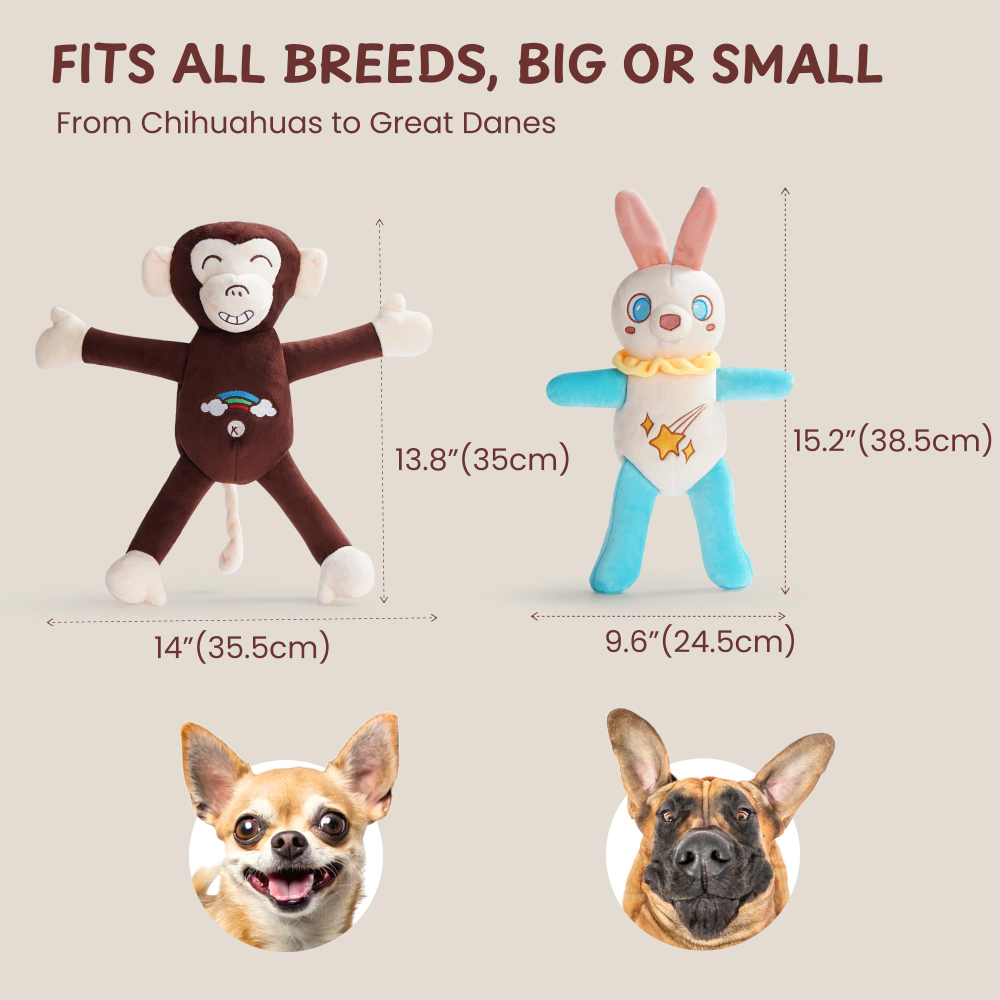 Nocciola tearable-pull-rip-apart toy machine washable material for easy cleanup