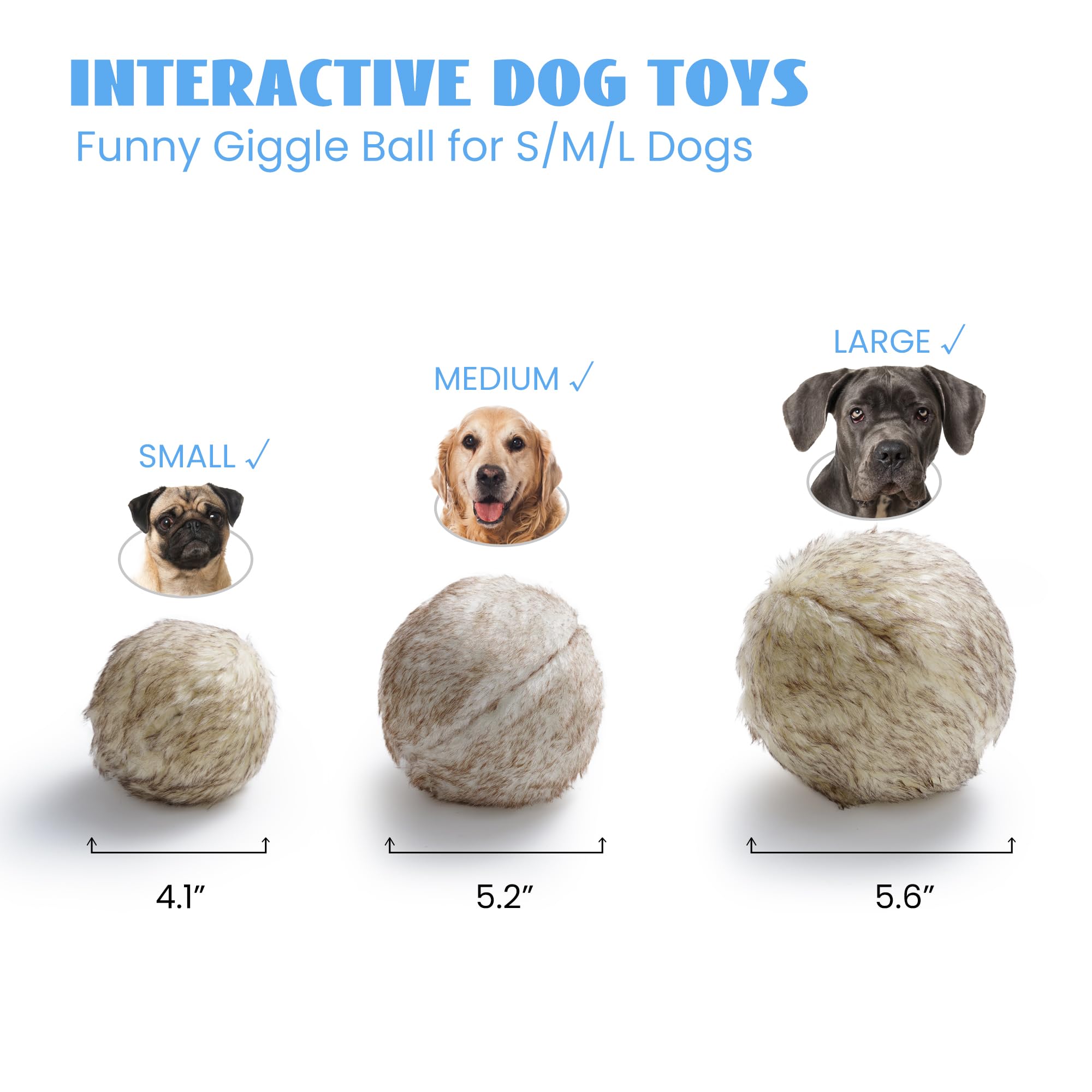 Nocciola Wobble Giggle Ball's durable construction withstands energetic chewers for lasting play.