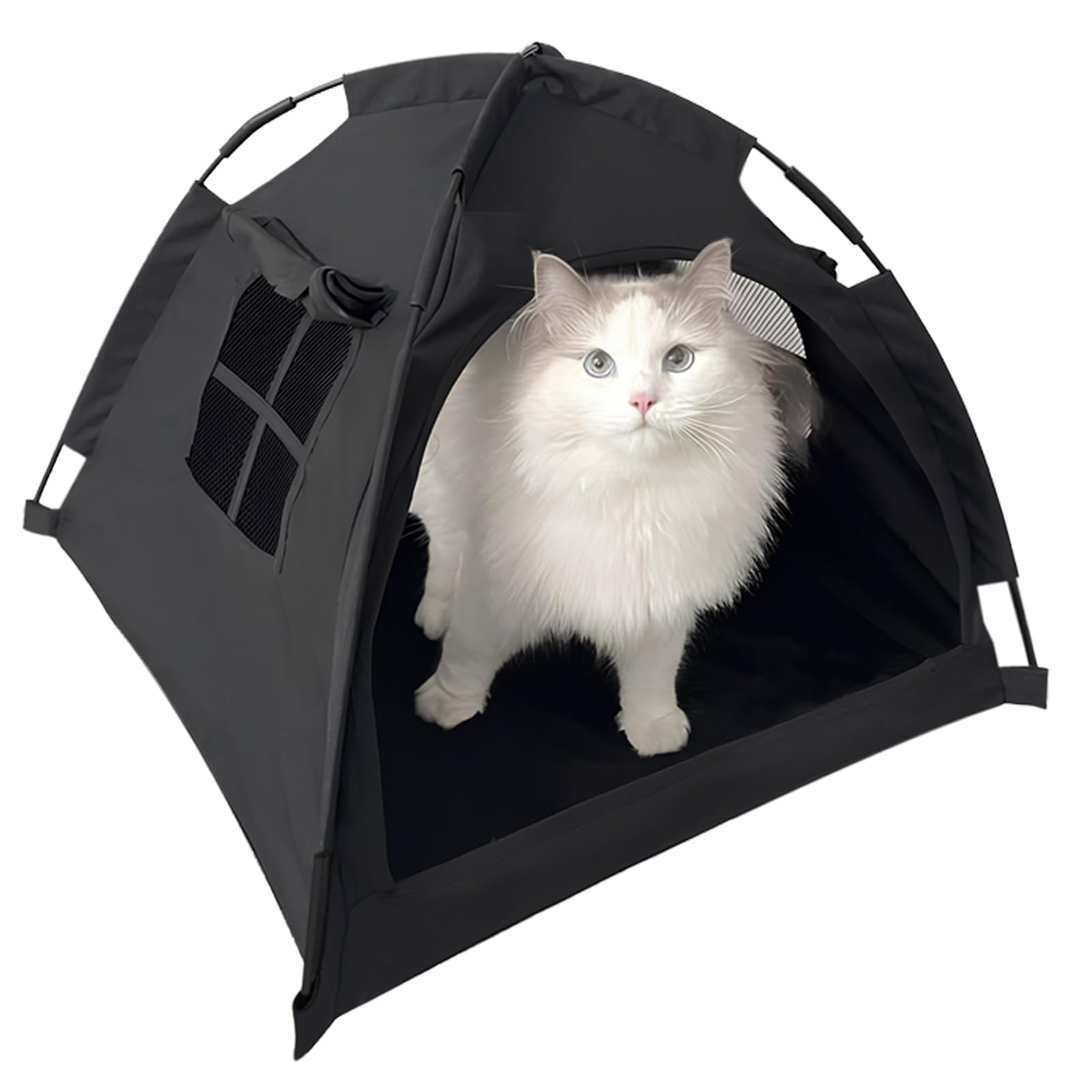 Nockovi Open Design Pet Tent front view shows a cozy cat or puppy retreat.