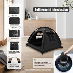 Nockovi Open Design Pet Tent removable cover for easy cleaning.