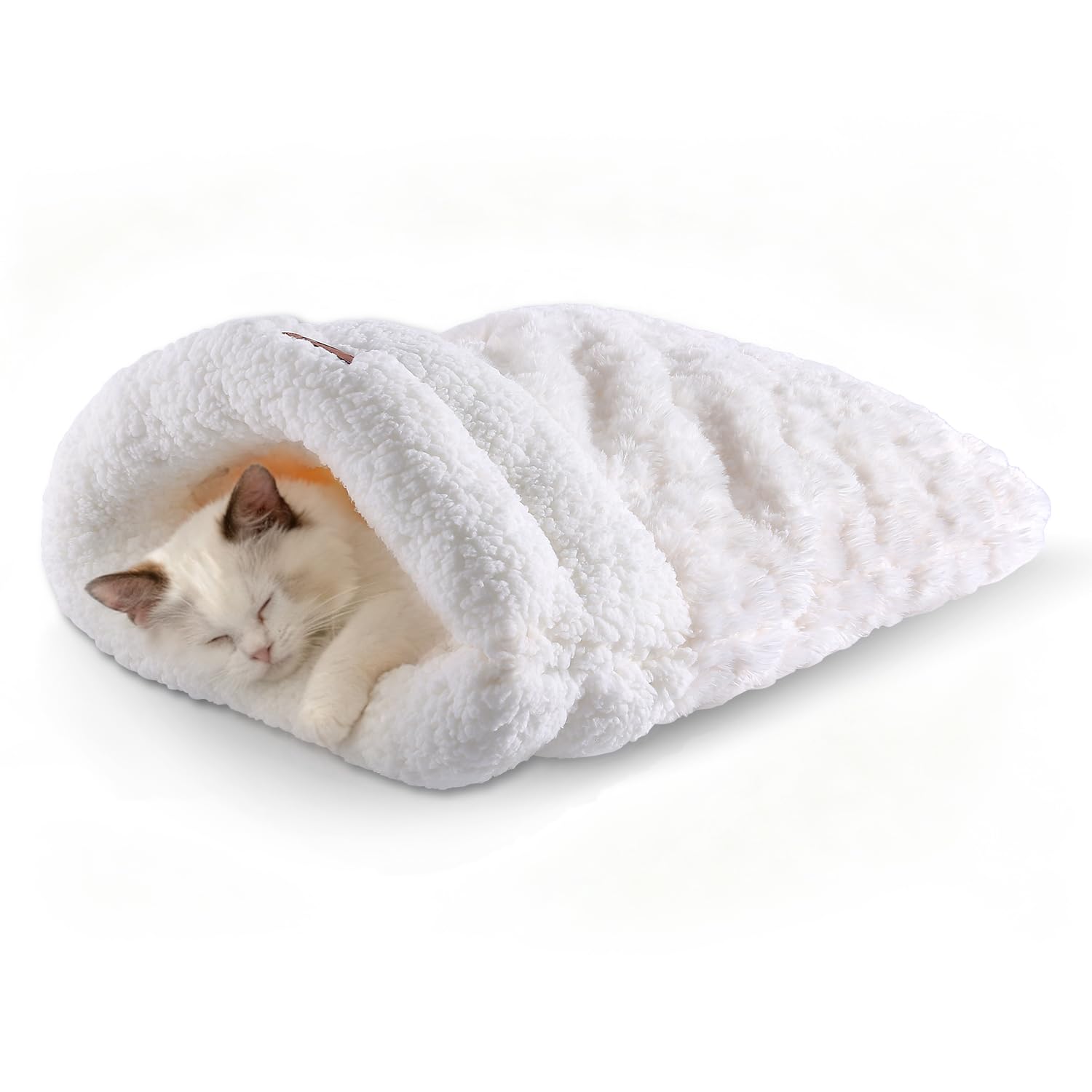 NODARKO cat sleeping bag interior warmth with plush lining for cozy naps.