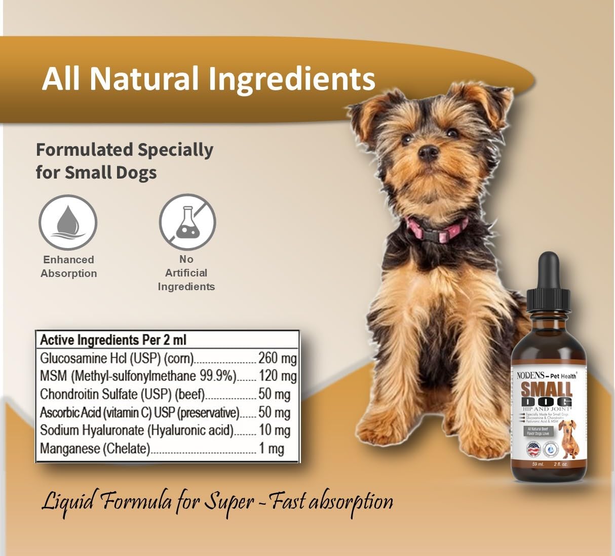 NODENS aged dog joint flexibility visual showing improved mobility.