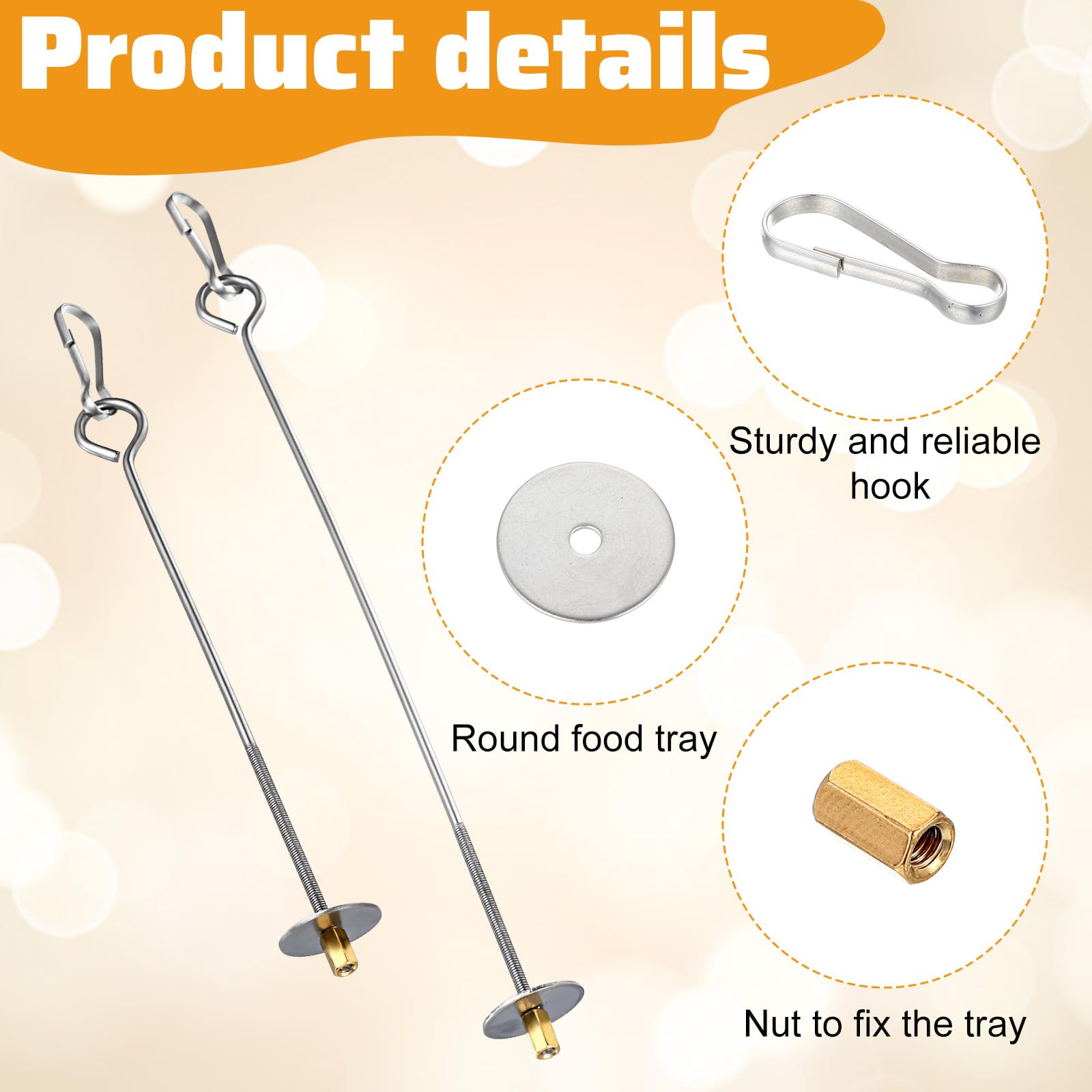 Nogeqi two-sizes feeders provide options for different bird sizes and foods