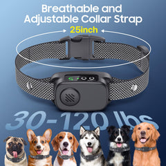 NOIDECE bark collar digital display highlights the protection pause when needed.