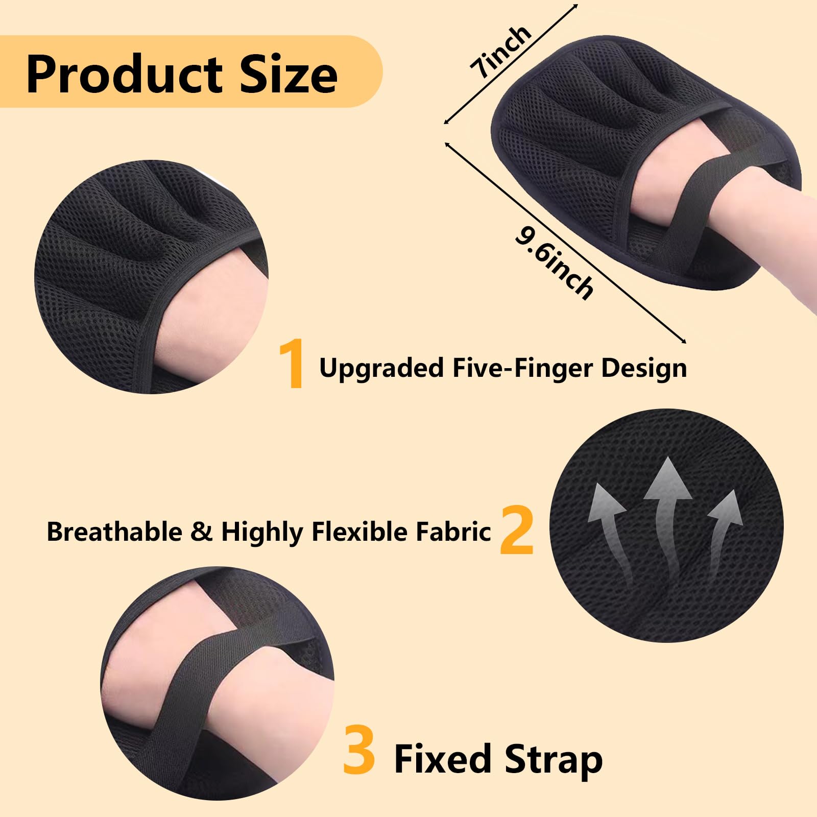 NOIMTTY versatile-surface-cleaning-glove removes hair from clothes, sofas, carpets, and car seats.
