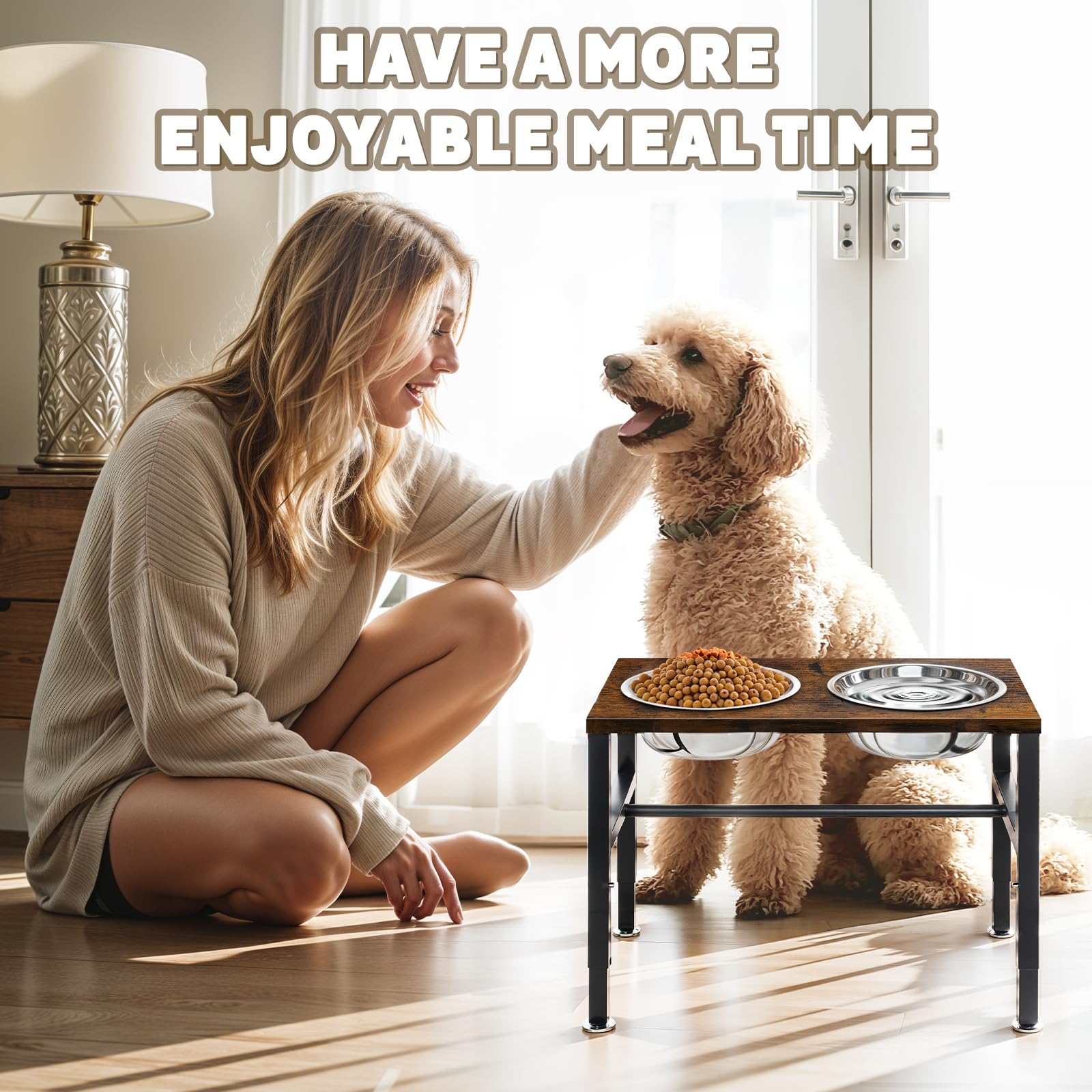 NomNest removable bowls allow quick cleanup after meals.