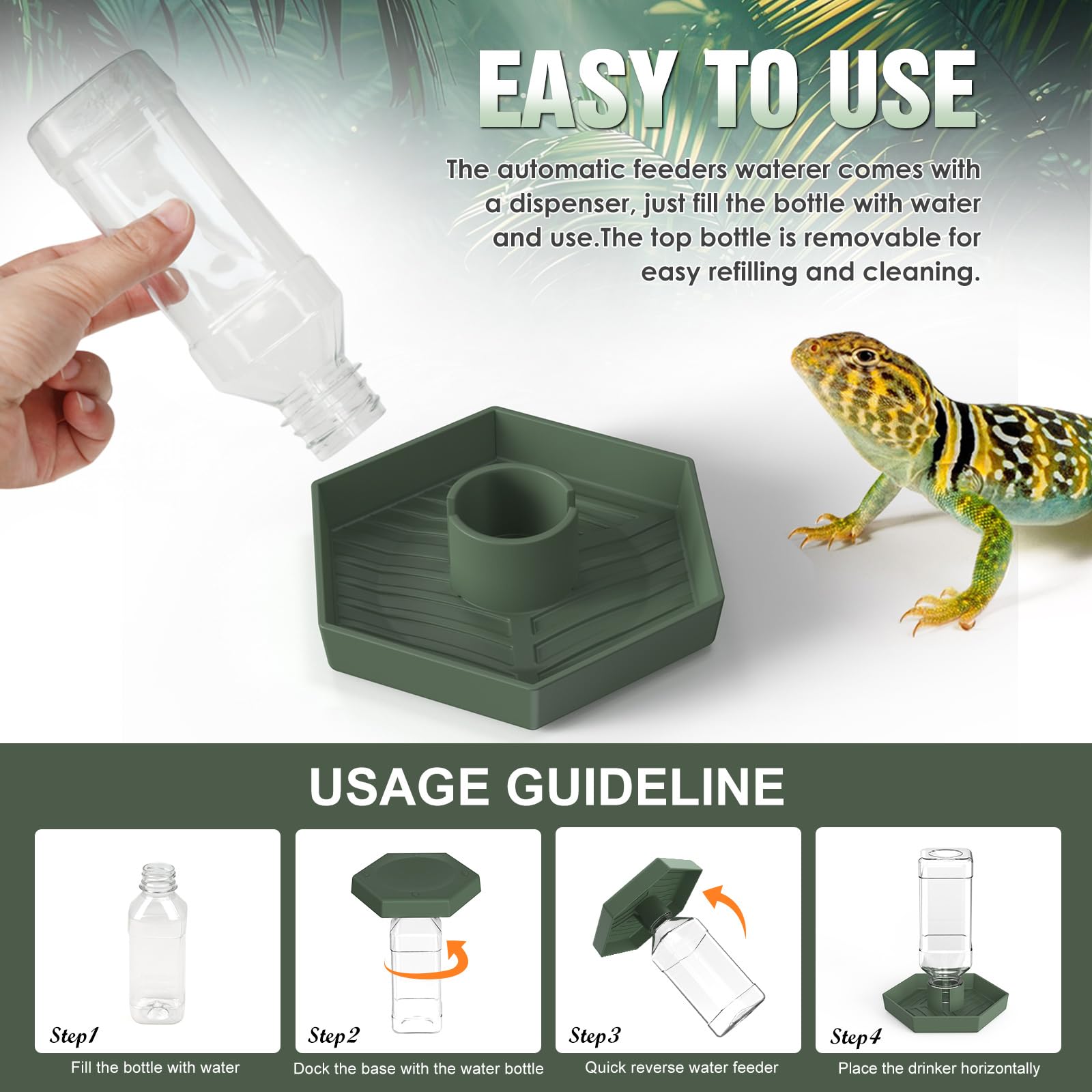 Nomoy water dispenser top removable for easy refills and quick cleaning.