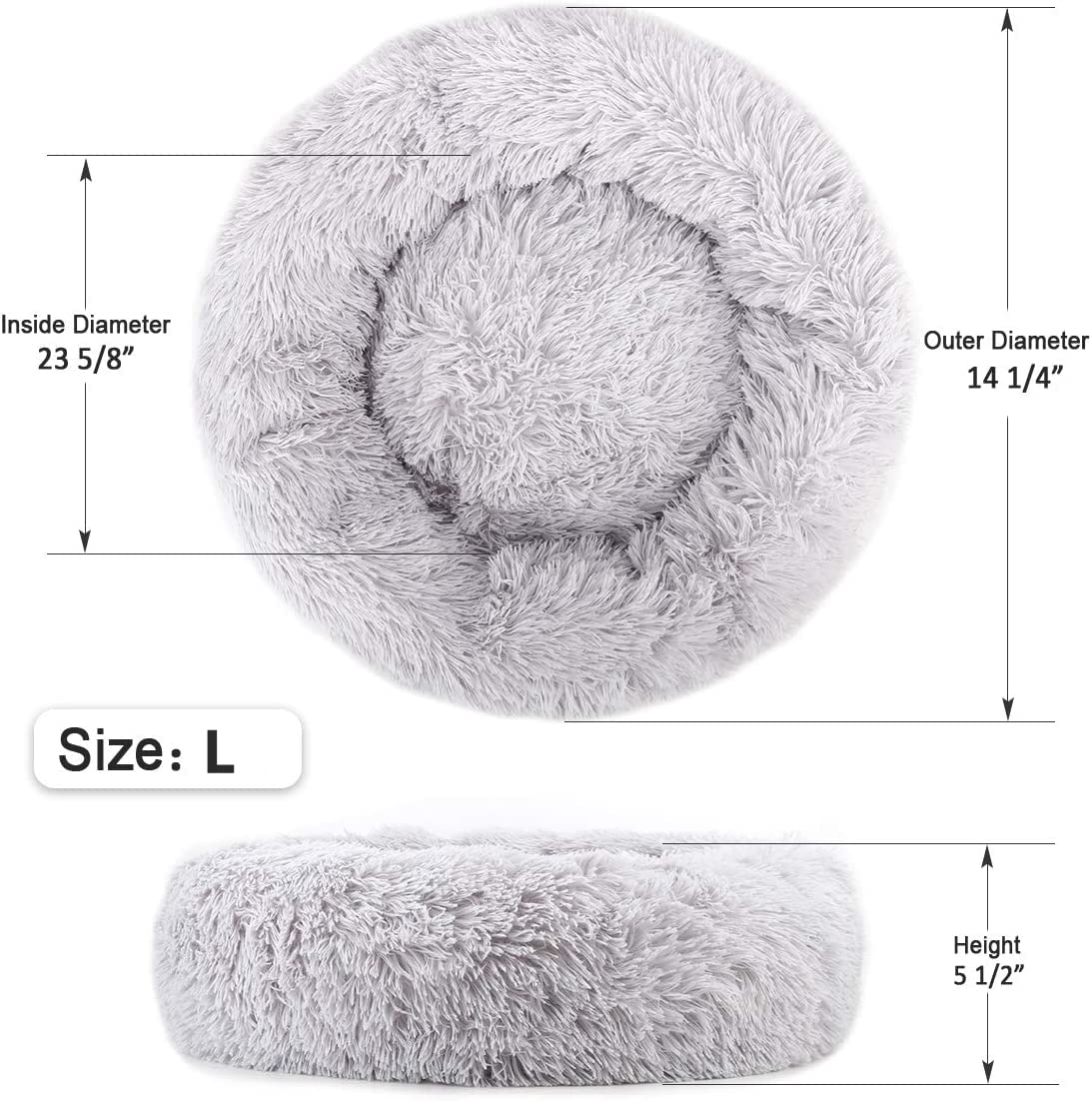 Large Cat Bed non-slip bottom reduces slipping on smooth floors.