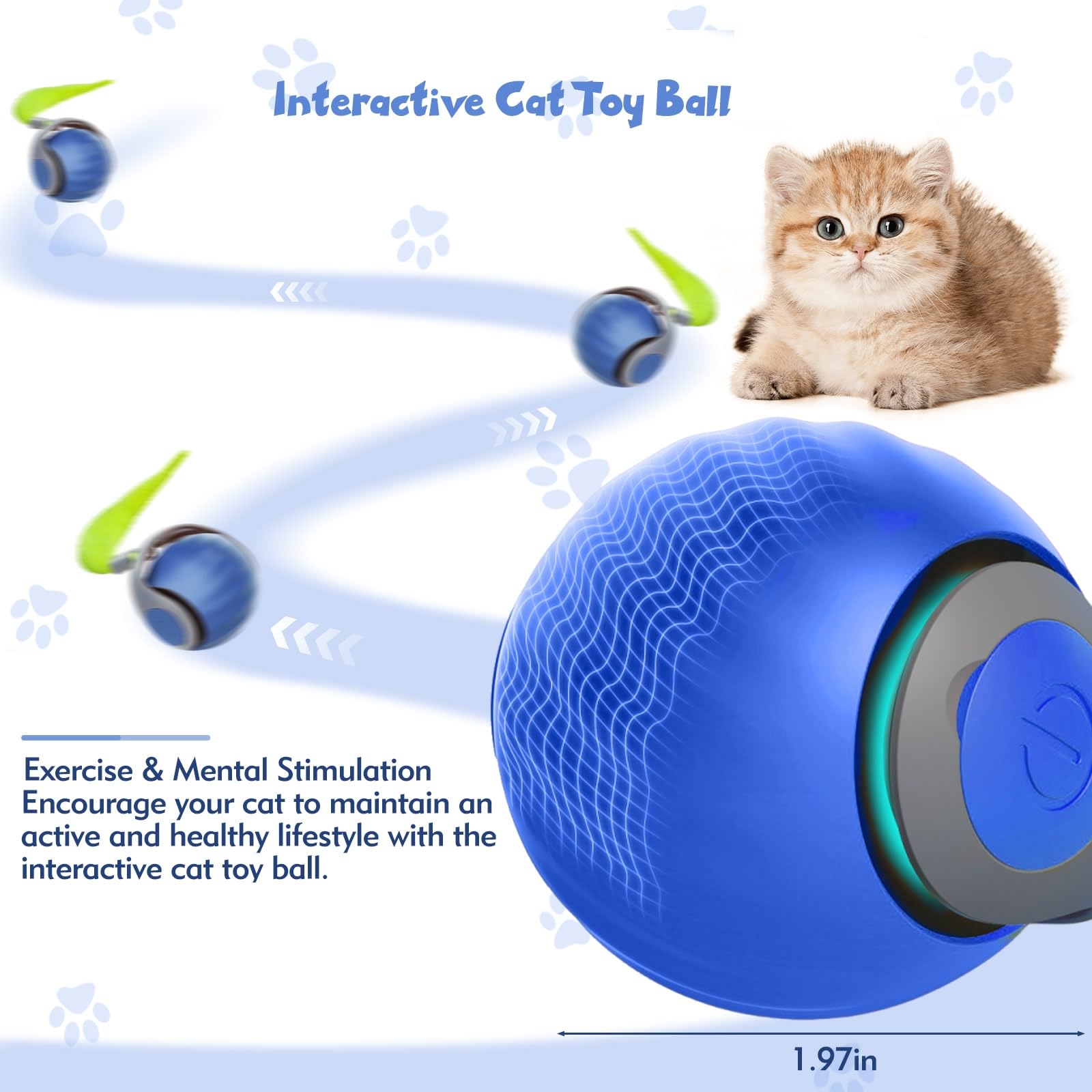 NONENDU 360-rotation cat toy demonstrates obstacle avoidance for worry-free play sessions.