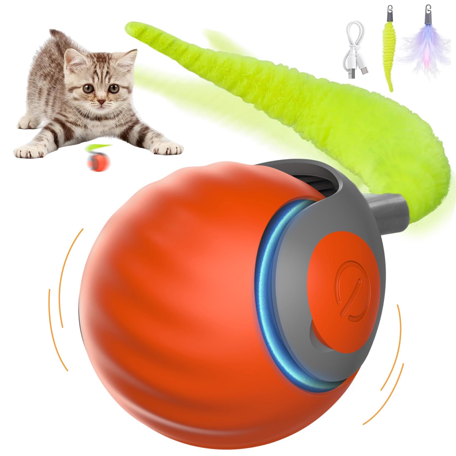NONENDU Turbo Ball demonstrates indoor play engagement for cats