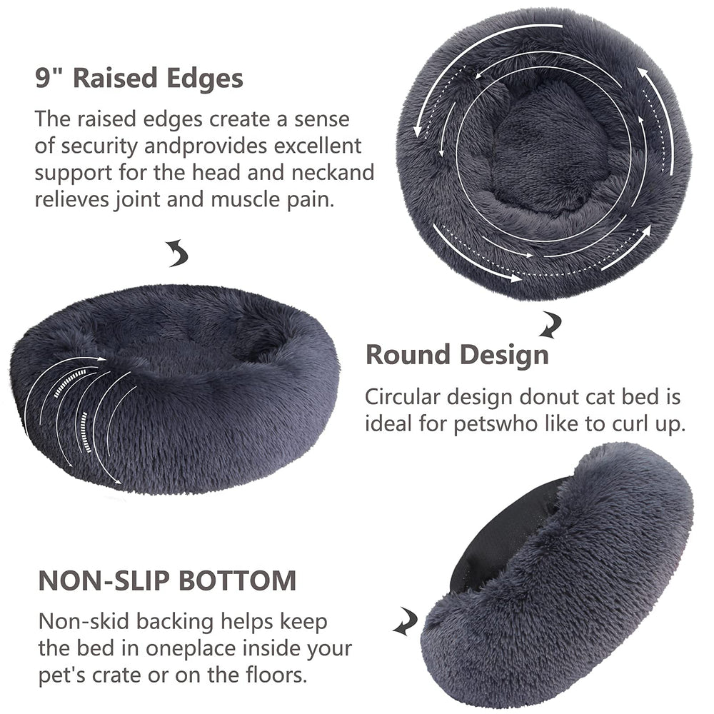Nononfish inside plush bolster supports comfy curling and joint-friendly rest