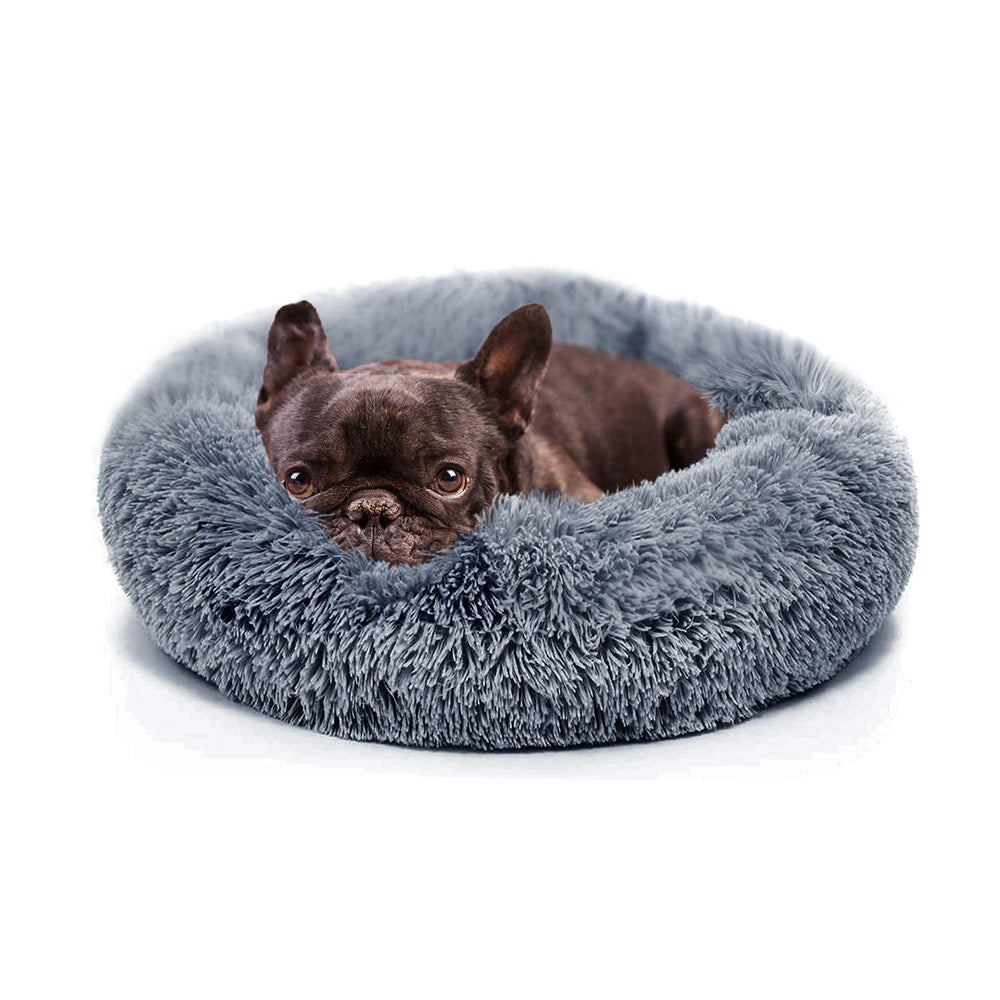 Nononfish small calming dog bed round shape for cozy nesting and calming rest