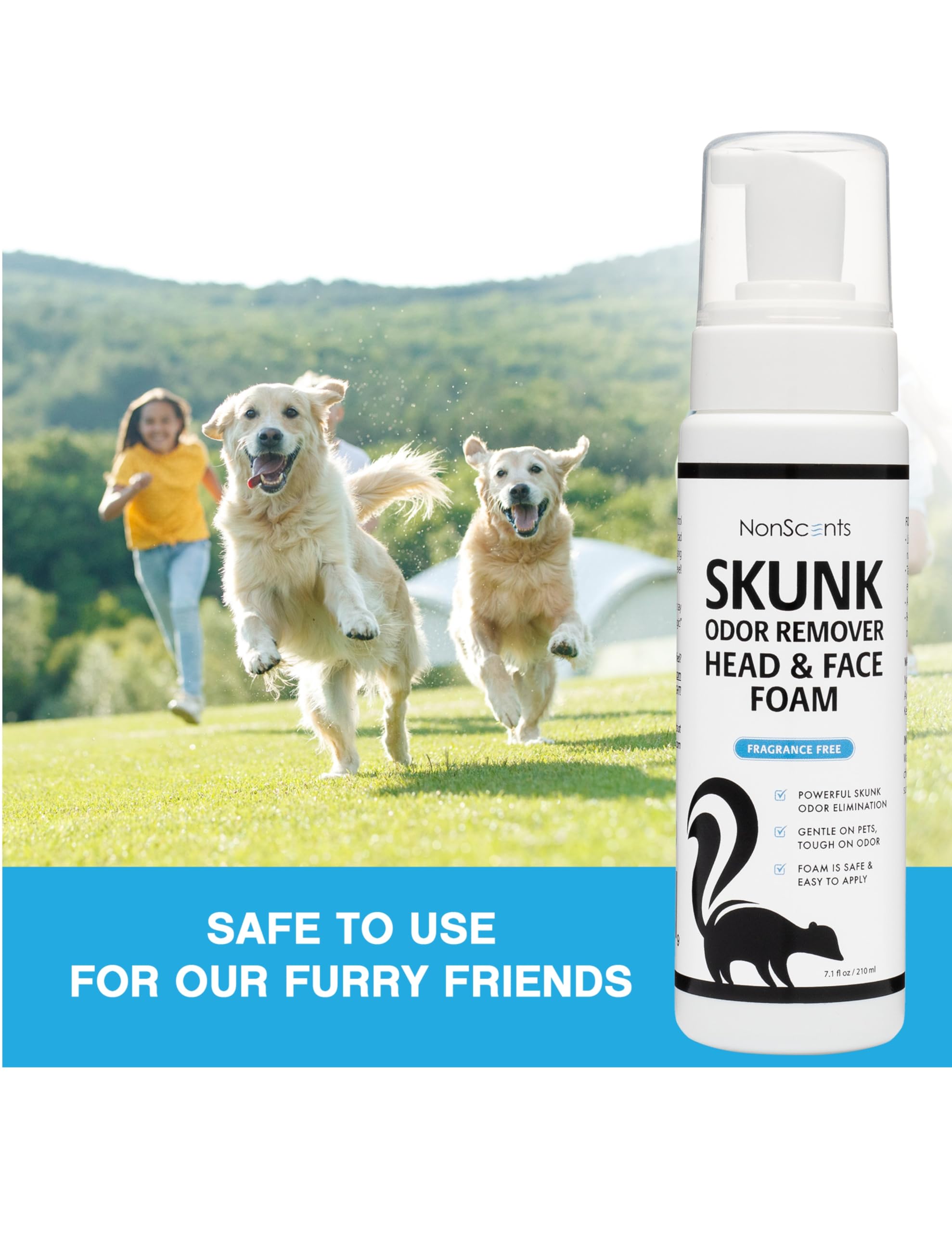 NonScents car-interior-foam removes interior odor without overpowering scents.