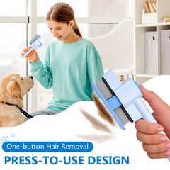 Nooepc deshedding comb removes loose fur without irritating skin