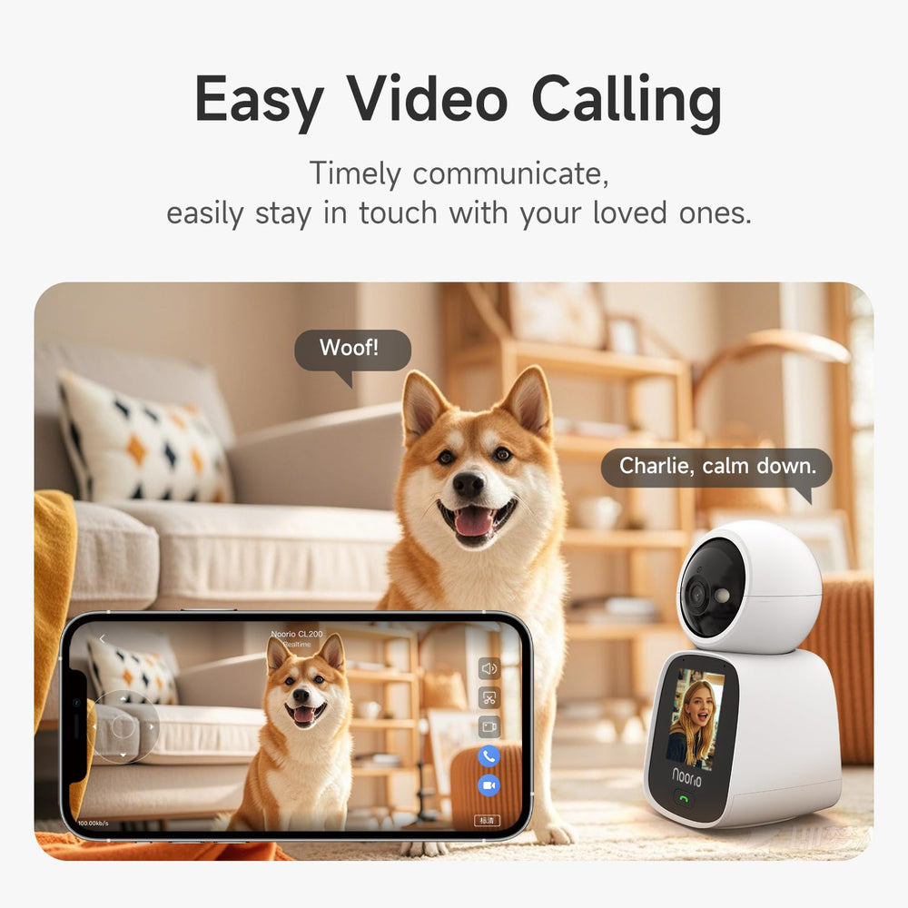 Noorio CL200 one-click call enables quick family communication.