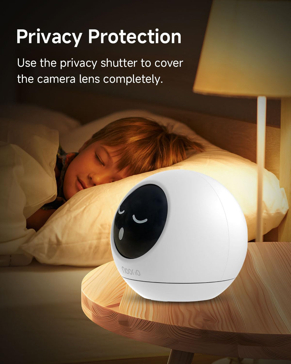 Noorio night vision delivers clear low-light video for nighttime monitoring.