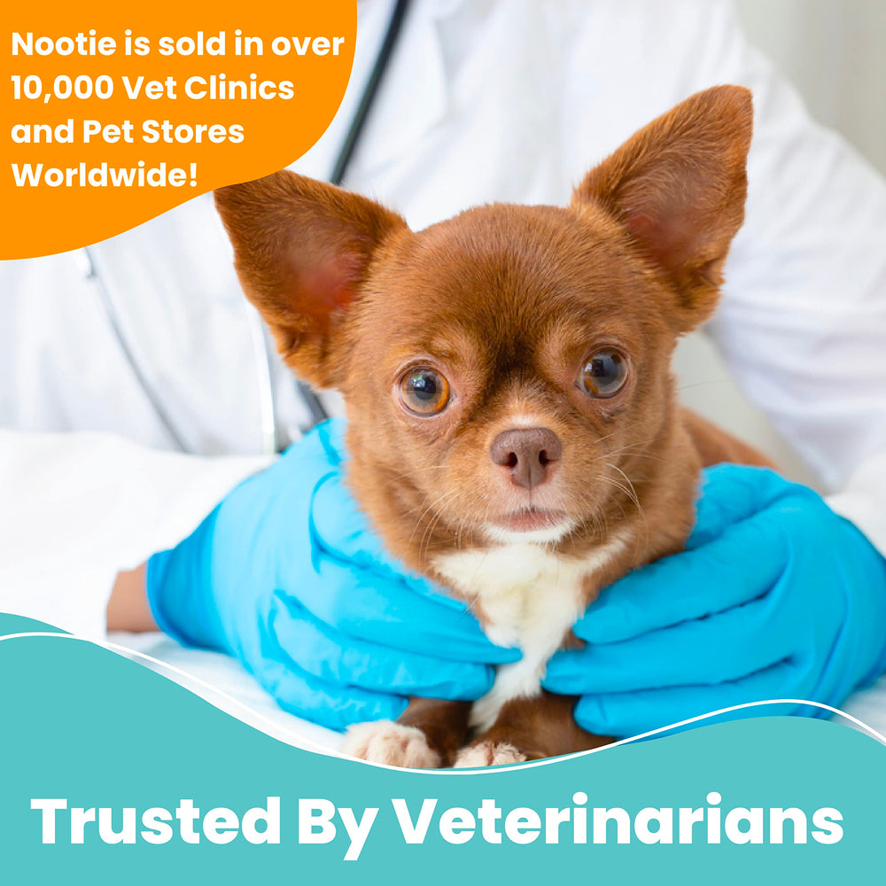 Nootie medicated dog wipes free from parabens and harsh chemicals.