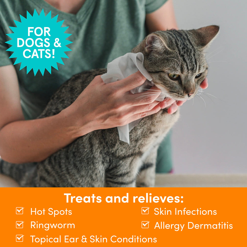 Nootie ear and skin-relief wipes for targeted care of ears and skin.