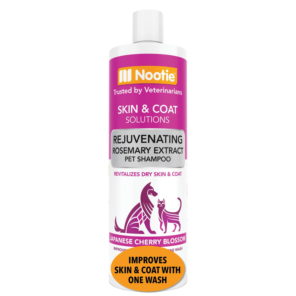 Nootie Pet Shampoo bottle for sensitive skin provides gentle cleansing.