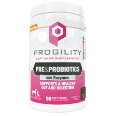Nootie Progility bottle label closeup highlights gut support features
