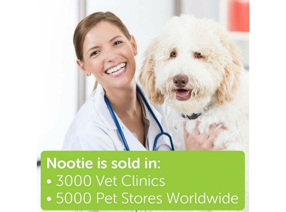 Nootie wipes offer convenient between-bath cleanups for dogs and cats.