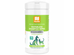 Nootie Waterless Shampoo Wipes provide a foaming lather for quick cleanup.