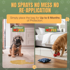NOPEE dog-deterrent blue-bones detail highlights safe-material label for family-friendly use.