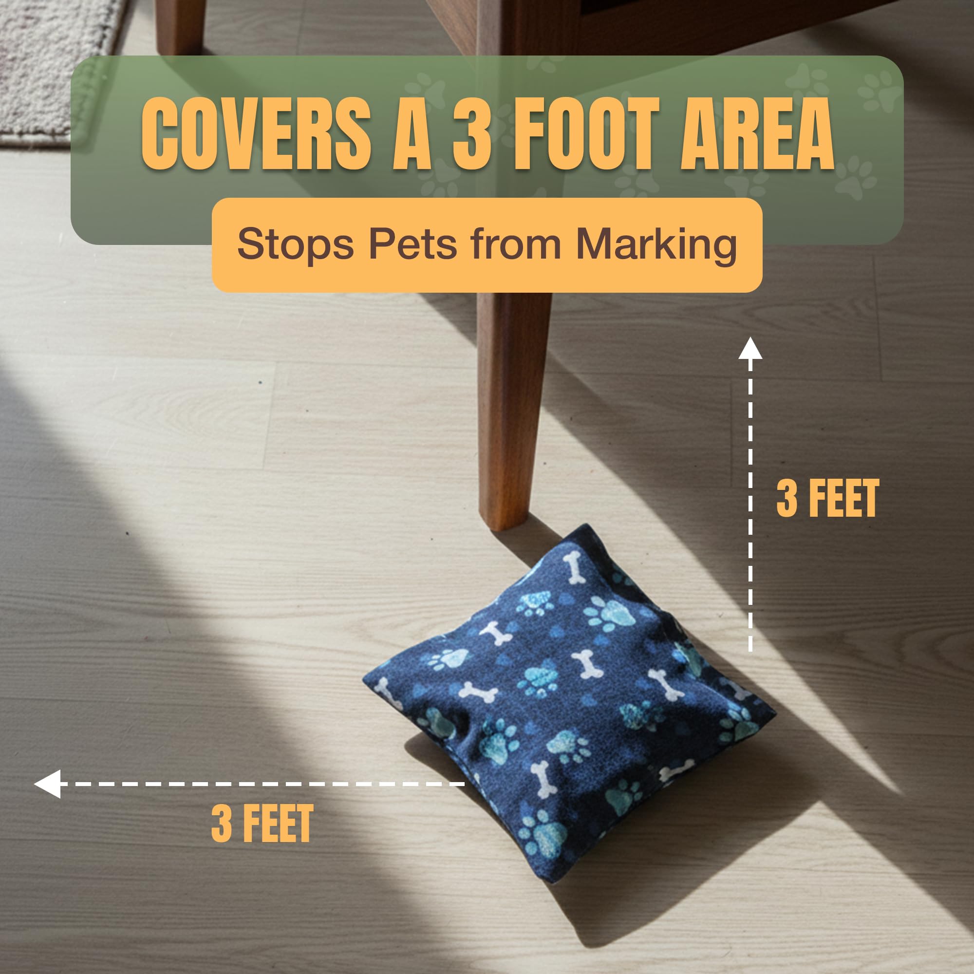 NOPEE puppy-training-illustration supports calm potty routines without harsh sprays.