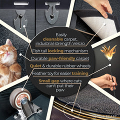 Nordic Beast Gold safety no-gap design protects paws during play.