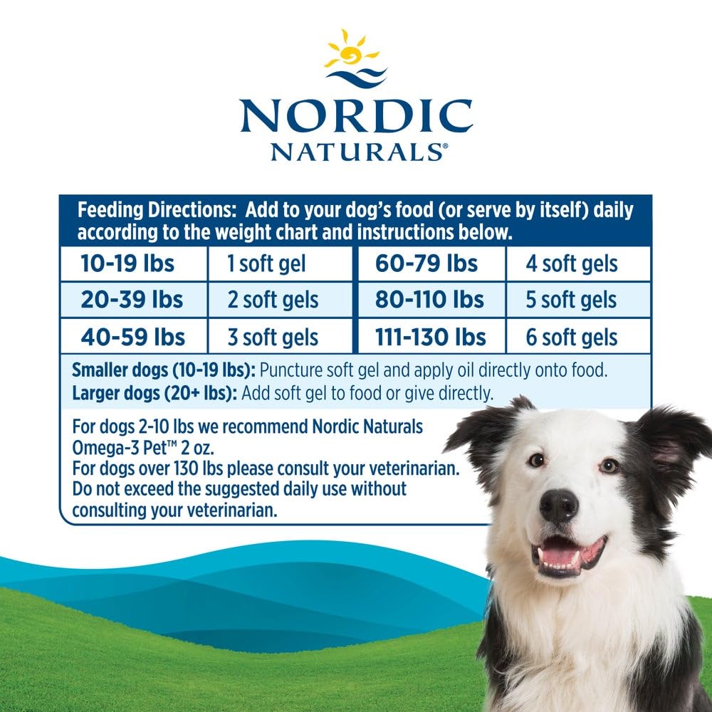 Nordic Naturals Omega-3 Pet ingredient label notes wild-caught fish sources.