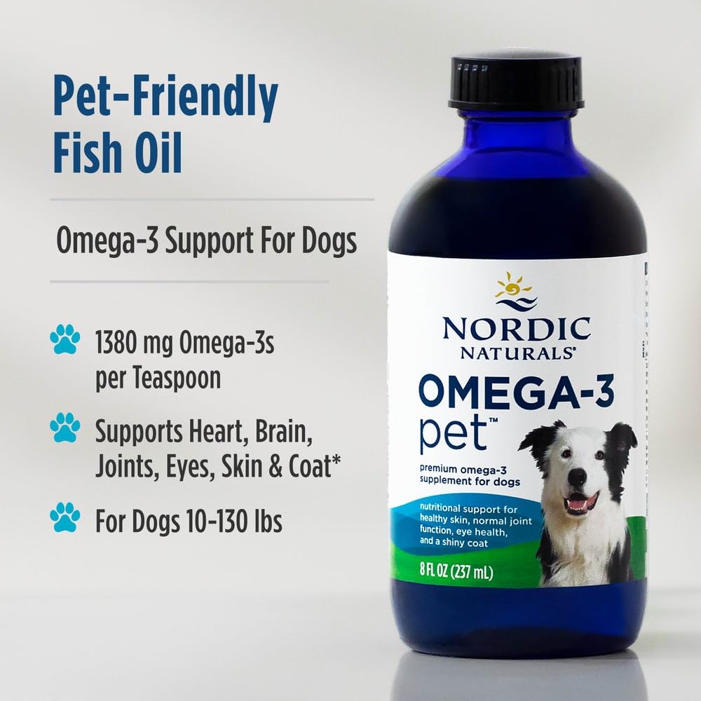Nordic Naturals Omega-3 Pet triglyceride form bottle illustration