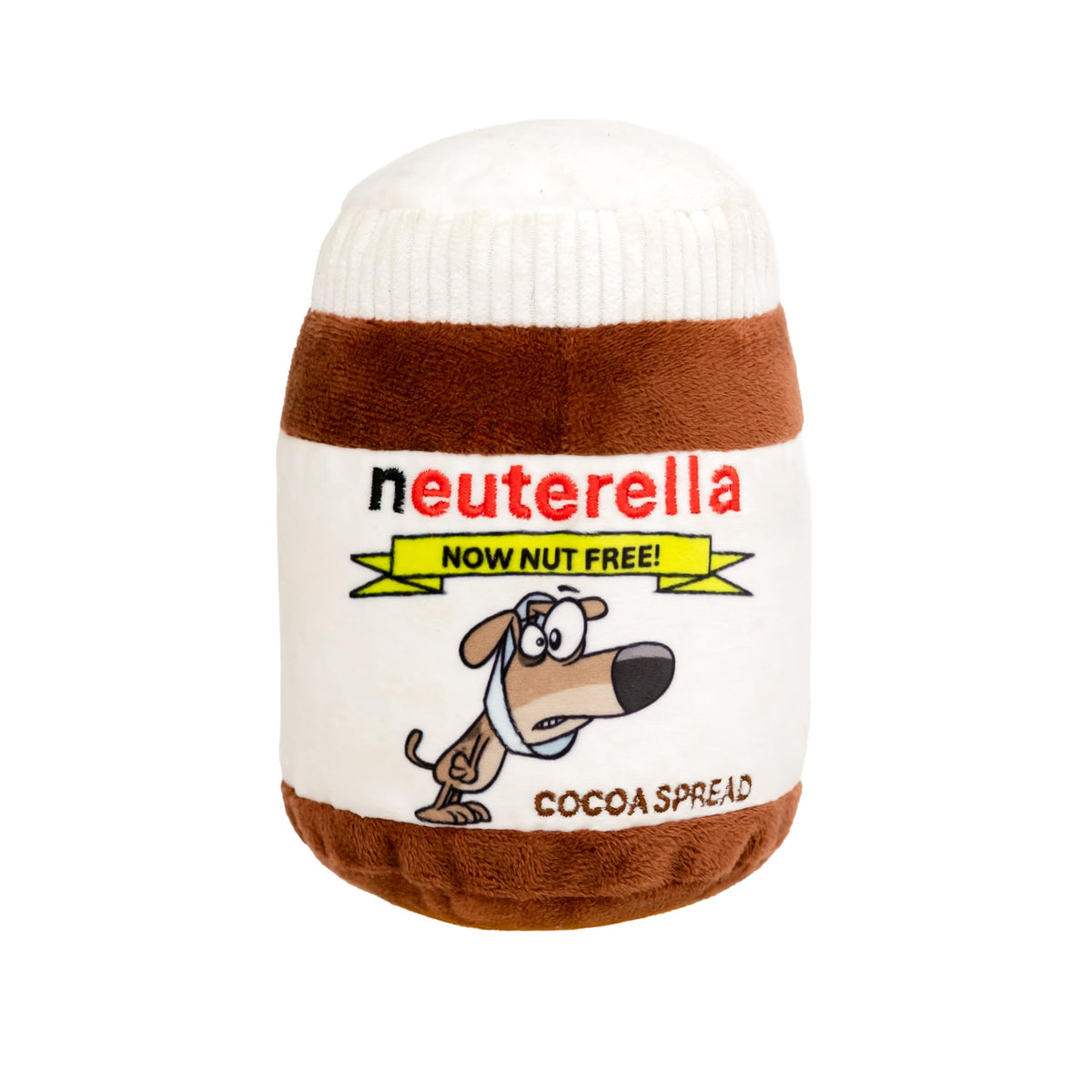 Nori May Neuterella dog toy with squeaker for interactive fetch.
