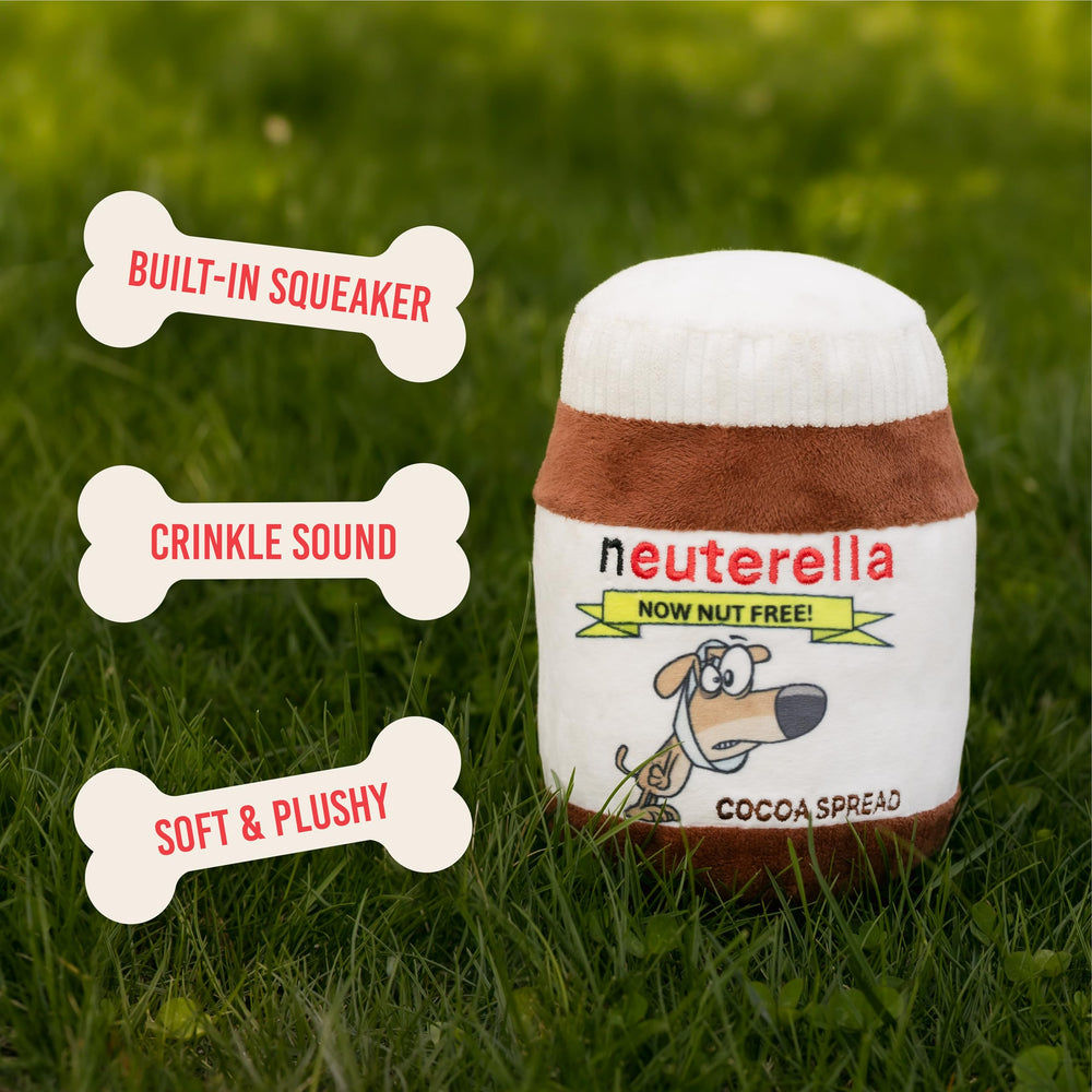 Nori May Neuterella soft plush dog toy for cozy playtime.