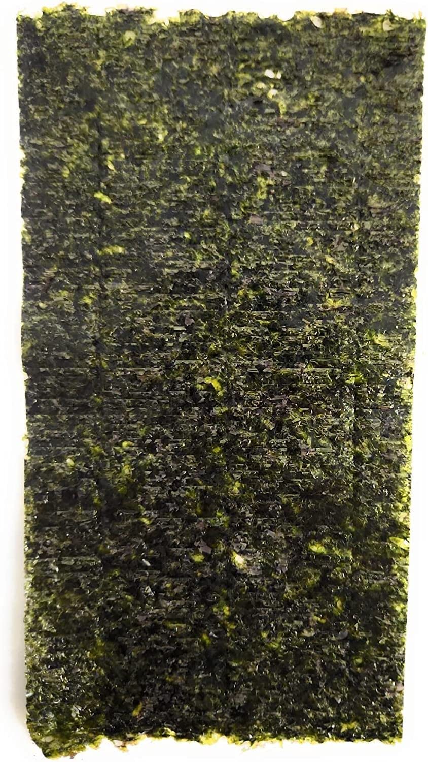 Norman's Nori thick 4x7.5-inch sheet close-up, packed with natural nutrients.