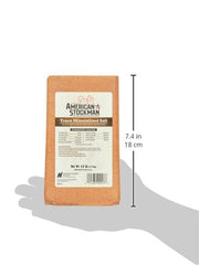 North American Salt bloque mineral para ganado, cerdos y caballos, con zinc y hierro.