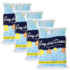 North Star Pets Crystal Clean packaging with four pre-portioned bags for easy setup.
