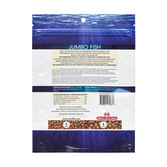 NorthFin Fish Food Jumbo Formula pellets close-up shows 4 mm size for easy feeding.