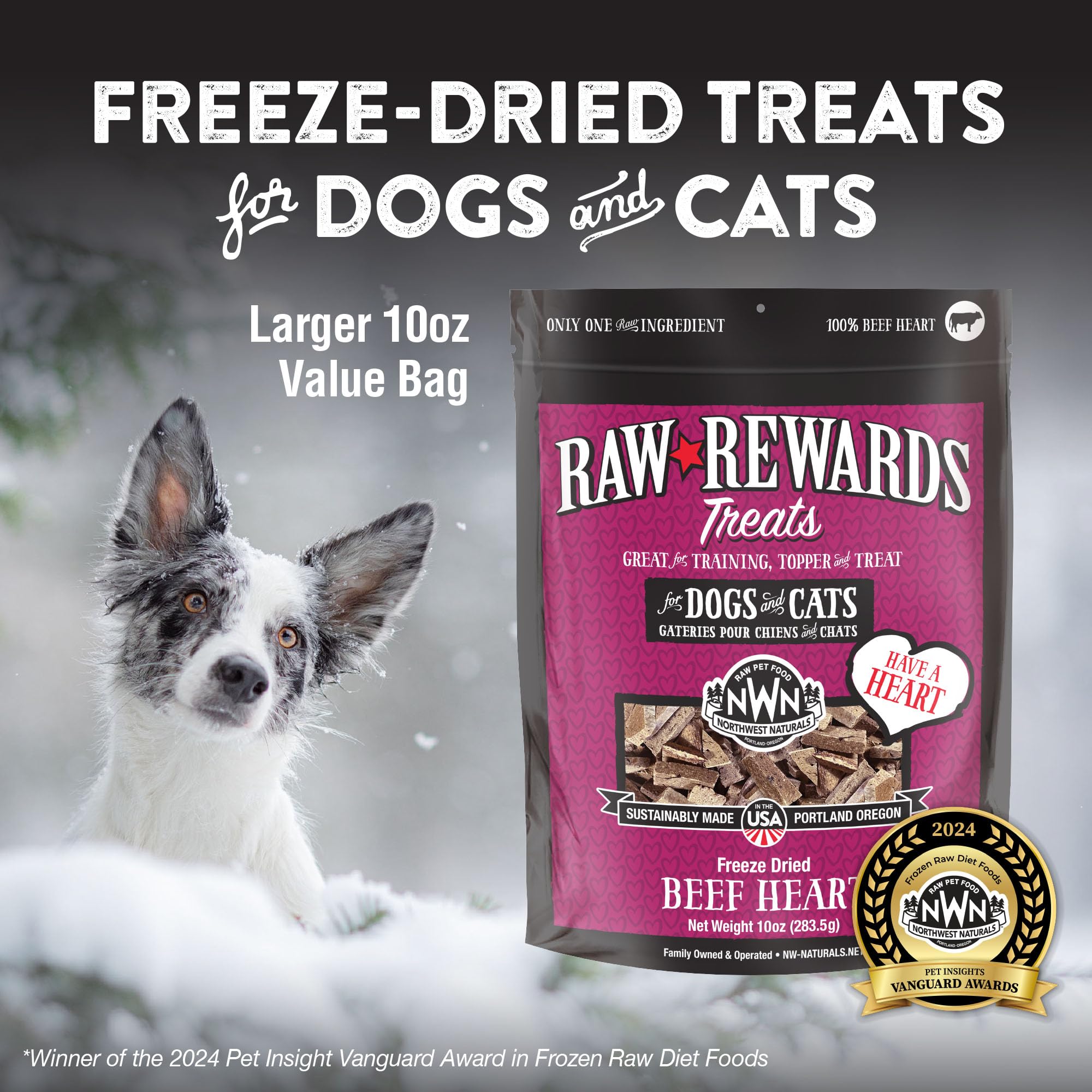 Northwest Naturals Beef Heart Treats ingredients close-up emphasizes single-ingredient simplicity for clean snacking.