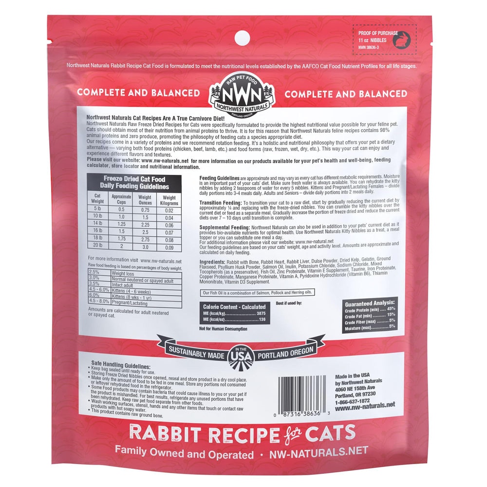 Northwest Naturals ingredient label showcases US-sourced, high-quality ingredients.