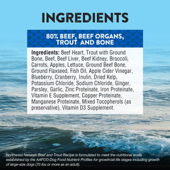 Northwest Naturals label reveals human-grade ingredients and USA-made production