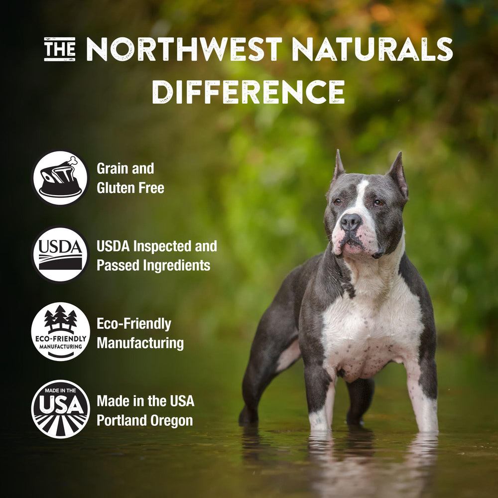 Northwest Naturals raw-diet-inspired formula offers convenient nutrition for active dogs.