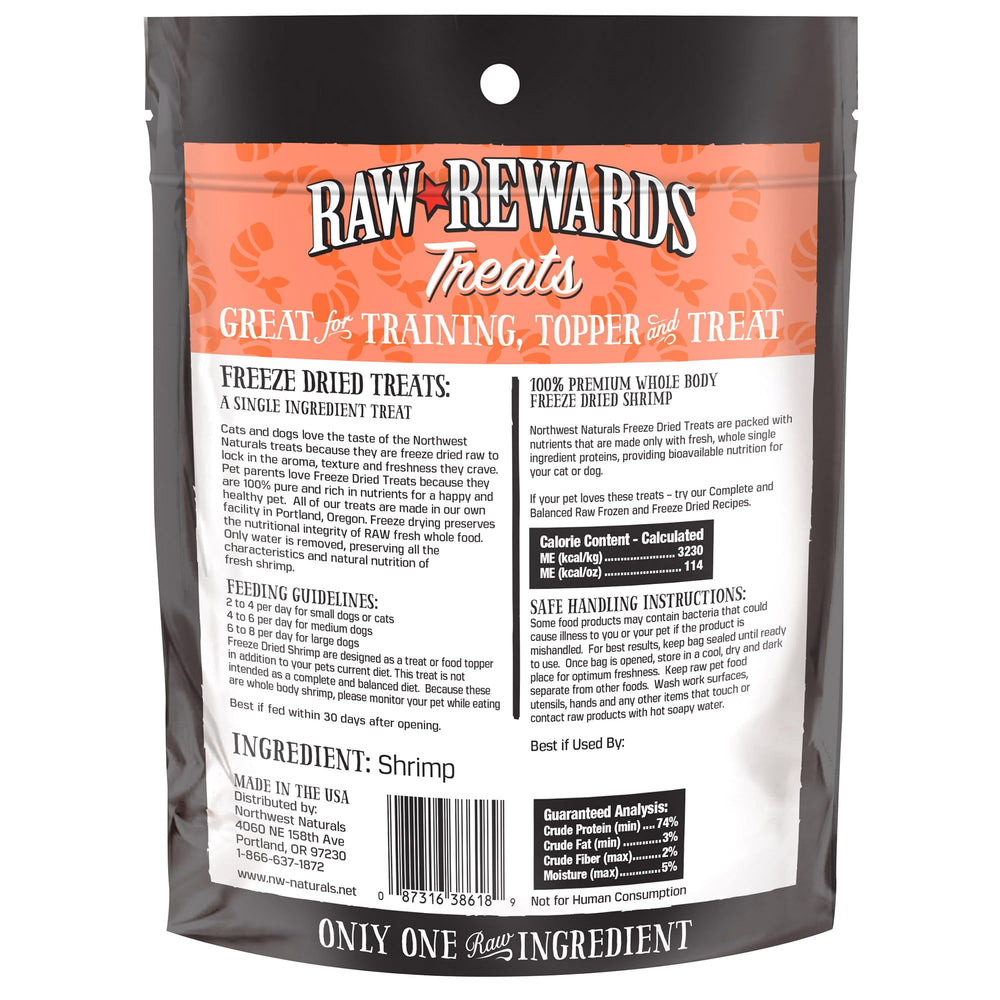Northwest Naturals 1 oz pouch offers convenient storage for treats at home or travel.